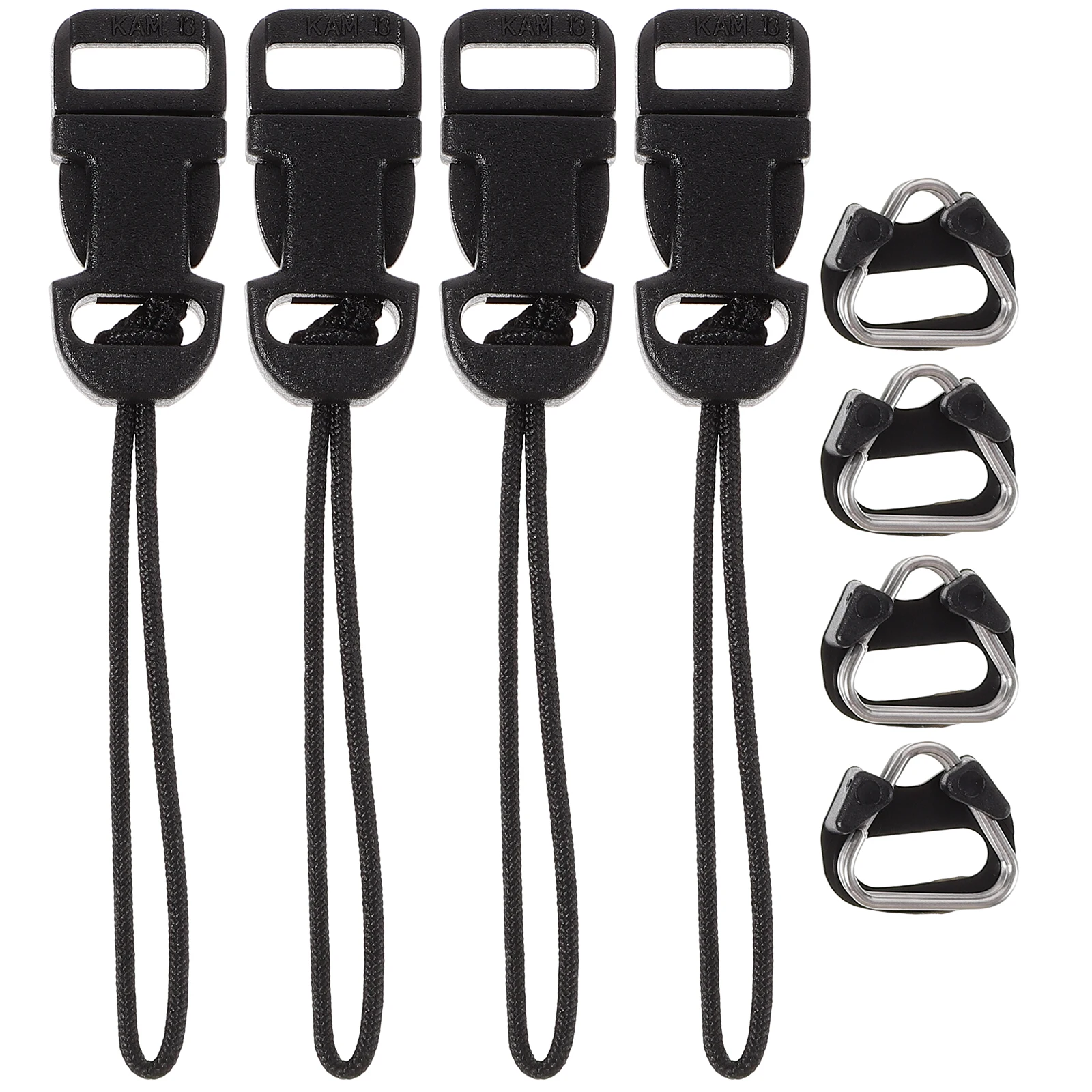 

2 Pairs Camera Strap Lugs Thickened Quick Release Buckle Triangle Ring Adapter Mirrorless Shoulder Backpack Straps