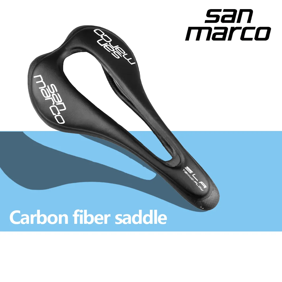 

San marco седло для городского велосипеда из углеродного волокна, полое дышащее, легкое, негруженное седло для отдыха, аксессуары для велосипеда
