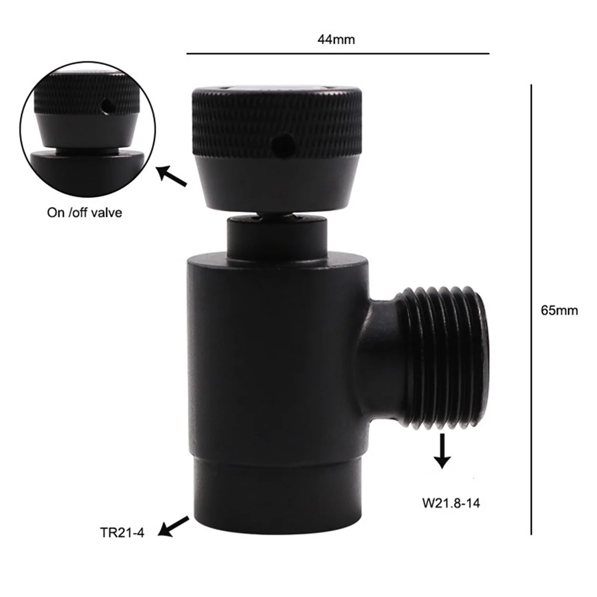 CO2 Cilindro Adaptador, Self-Made Cerveja Barril Regulador, Tanque Acessórios para Soda Fabricante Máquina, TR21.4 a W21.8