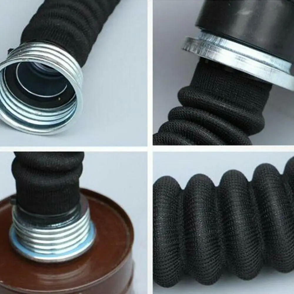 40mm Rubber Thread Hose Connector 0.5m/1m Length Gas Mask Tube Respirator Respirator Connection Tube Gas Mask Accessories