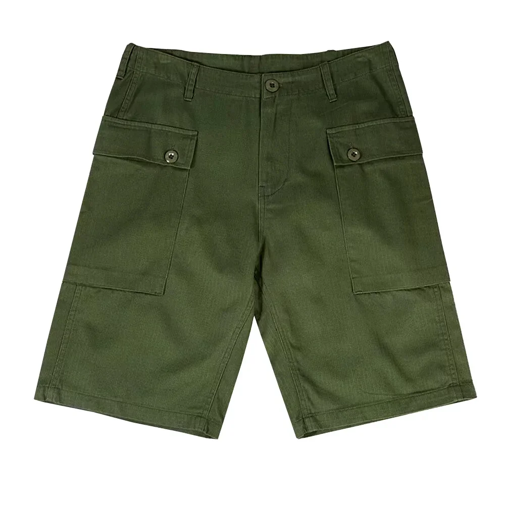 WW2 P44 Short Pants USMC-HBT Green Replica WW2 US Training Uniform Running Panties Board P44 Vintage Shorts Pants