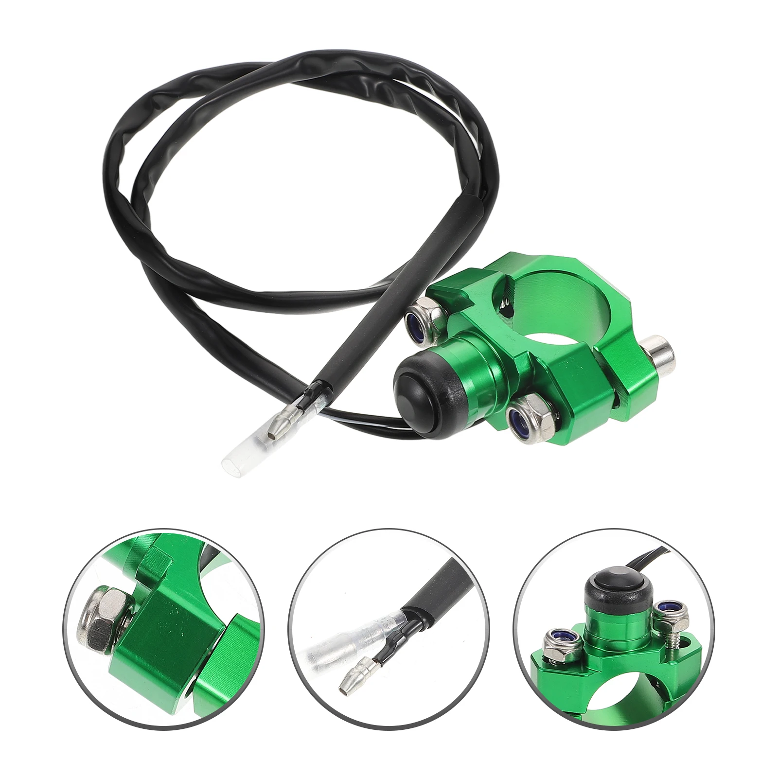 

Atv Start Button Motorcycle Engine Stop Start Switch Handlebar Controls Dirt Bike Starter Button Emergency Kill Switch Durable