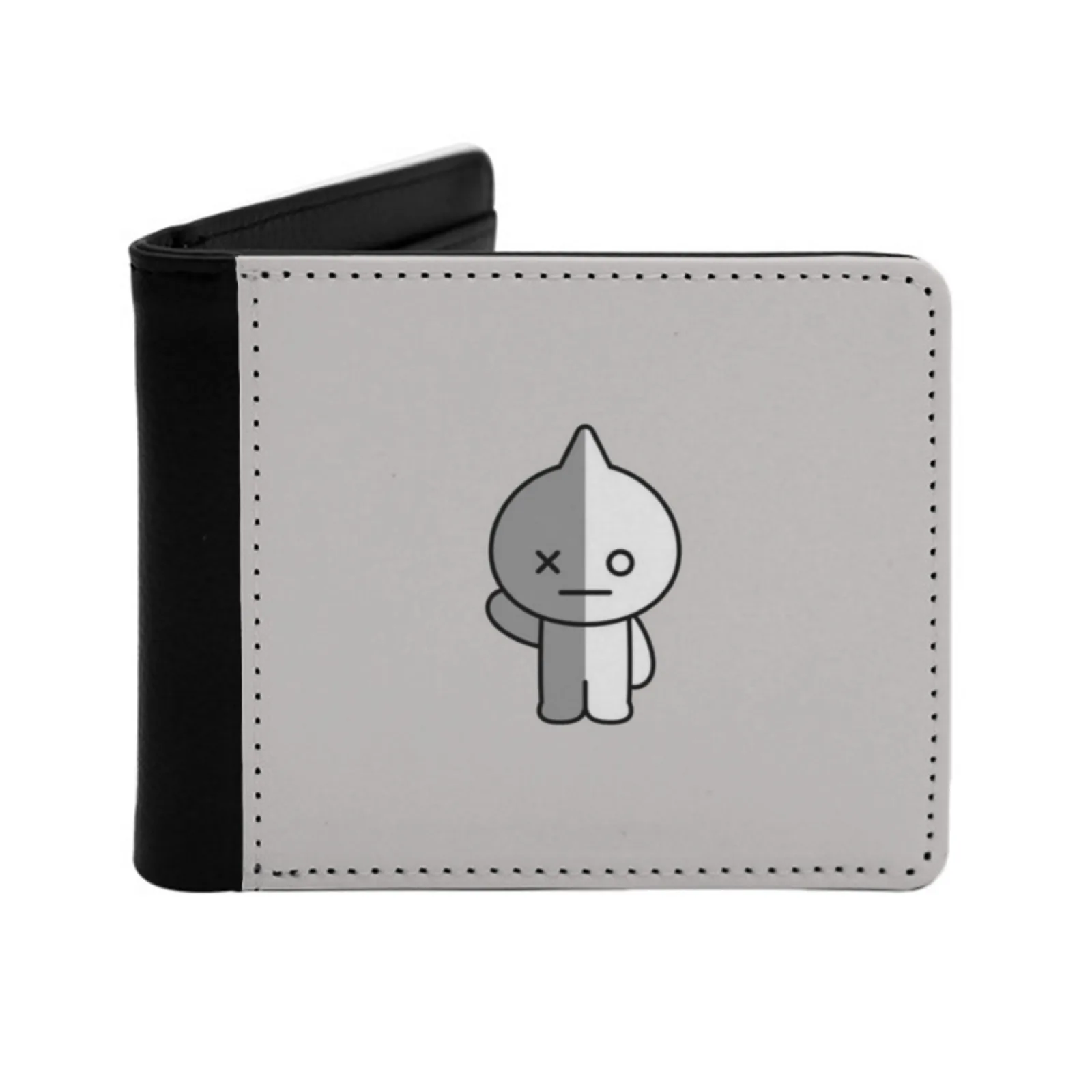 Army Van Men Leather Wallet Credit Card/Id Holders Inserts Money Bag Male Short Purses Army Van Kpop Personalized Print Vintage