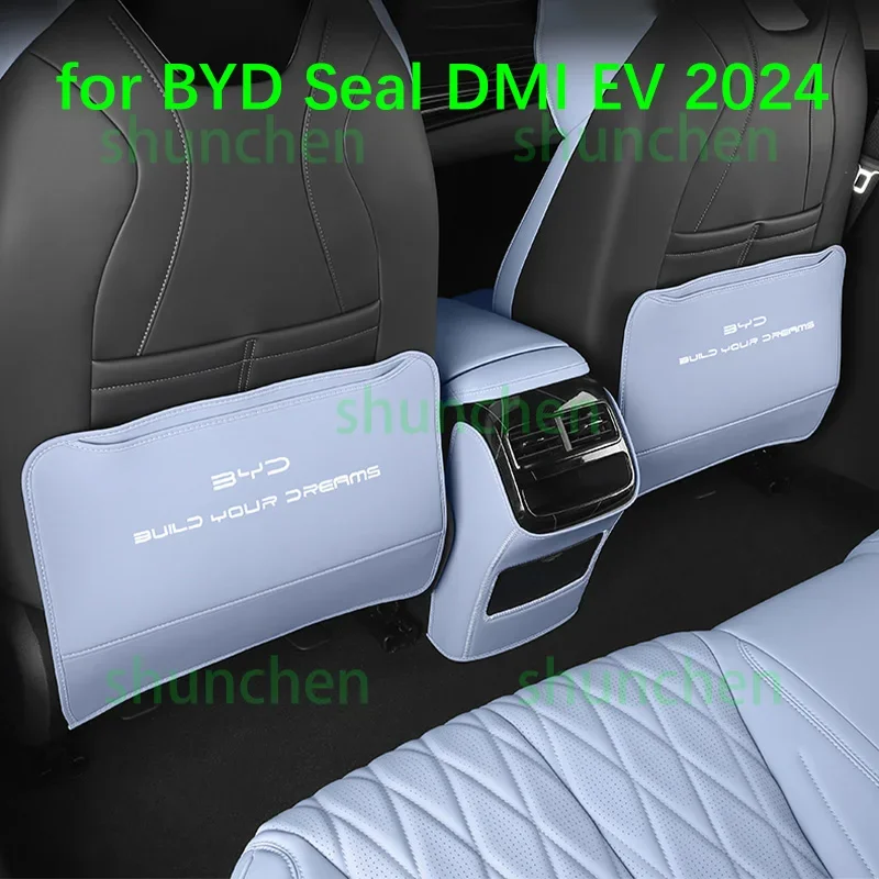 

Car Rear Row Anti-kick Covers for BYD Seal 07 DMI EV 2024 Seat Back Kick Protector Dirt-proof Cover Interior Accessories