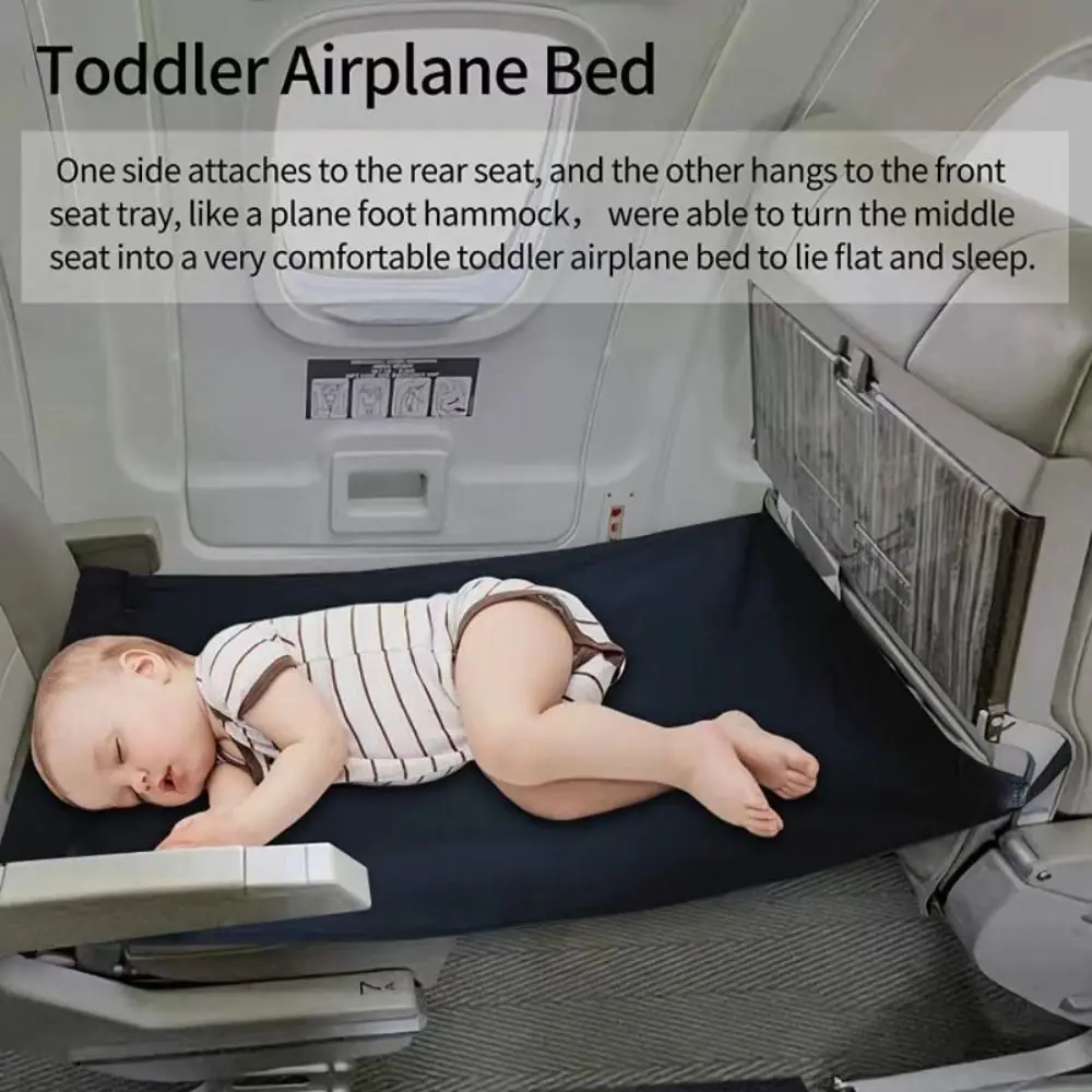 Kids Travel Airplane Bed Toddler Pedals Bed Portable Travel Footrest Hammock Kids Bed Airplane Seat Extender Legrest For Kids