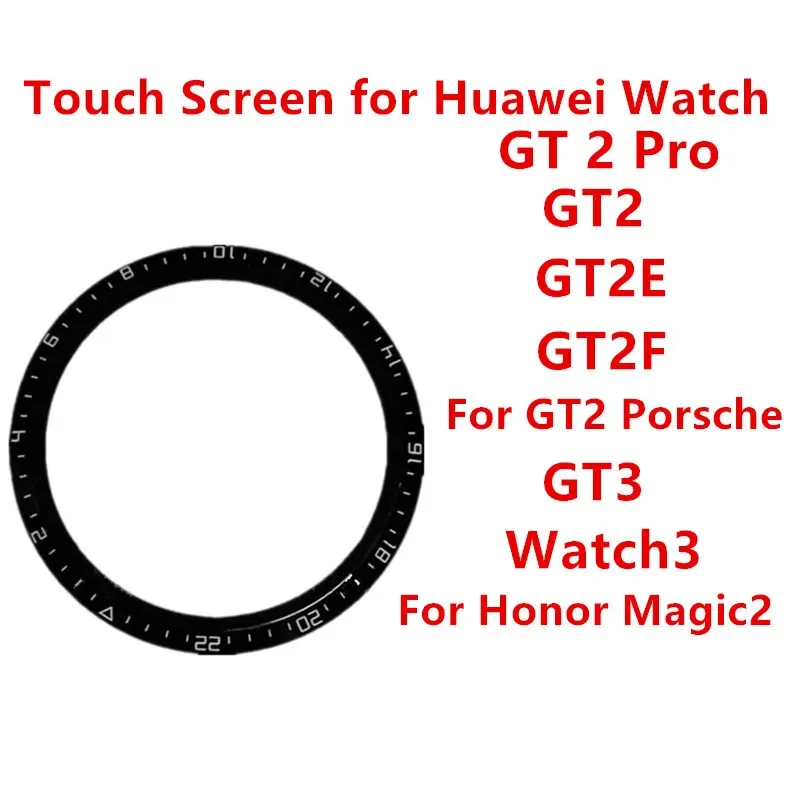 Front Glass For HUAWEI GT3 GT2 GT 2 Pro E F Watch 3 Honor Magic 2 Touch Screen LCD Display Outer Panel Cover Repair Parts