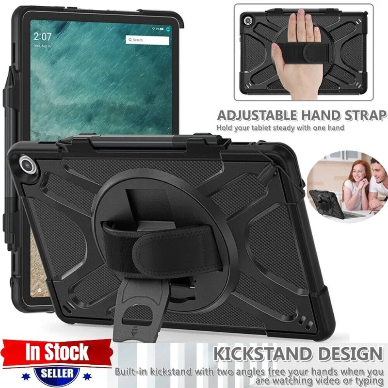 

Чехол для планшета Amazon Fire Max 11 13-го поколения 2023 года, противоударный чехол-подставка с ремешком на руку