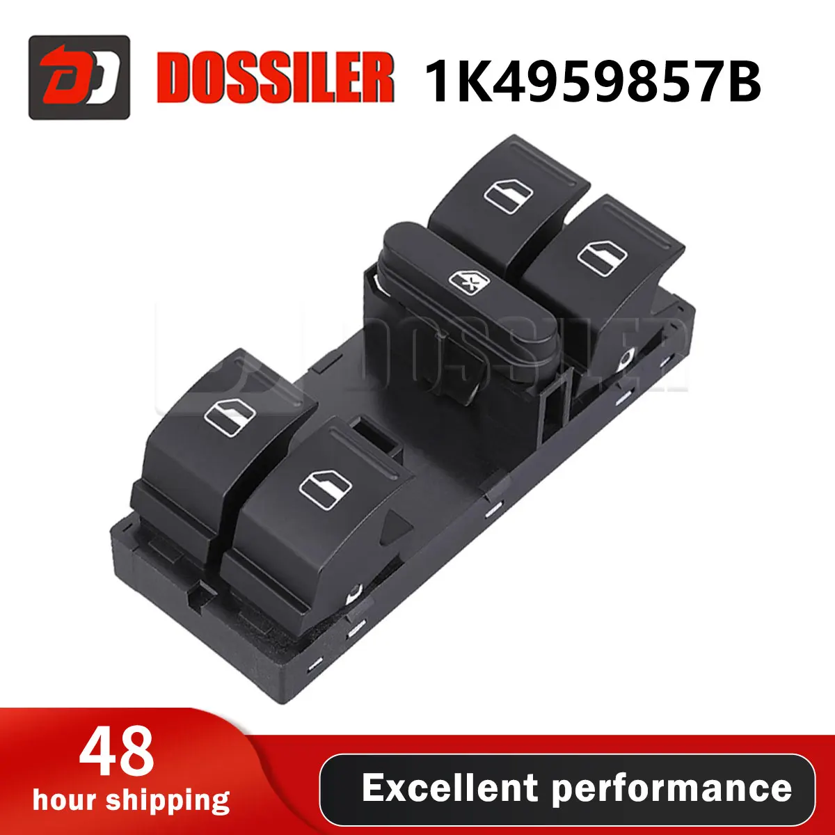 

1K4959857 Driver Side Power Master Window Switch Compatible with 2005-2014 VW Jetta Golf Passat CC Tiguan Rabbit GTI Skoda Fabia