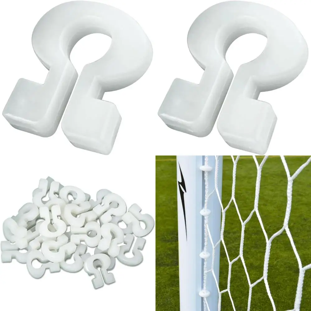 

White Nylon Net Clips, 50-Pack for Channel Installation