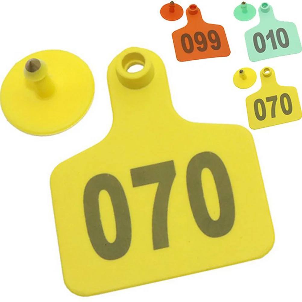 100 قطعة الماشية خنزير الماعز خنزير مزرعة الحيوانات تحديد وسم أداة الماشية البرتقال الماشية العلامات الحيوان العلامات