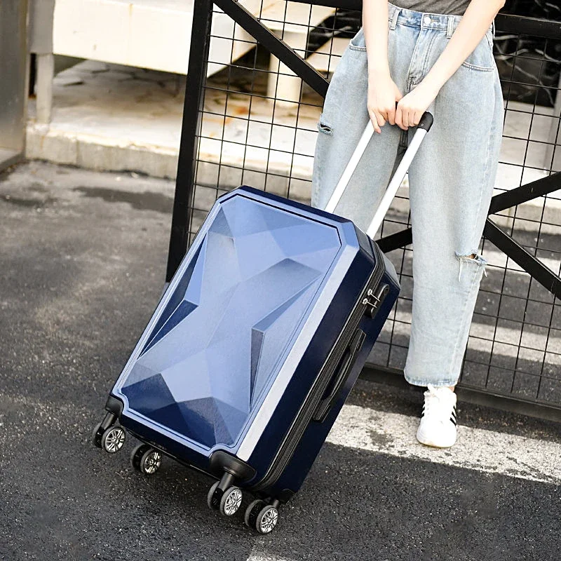 Maleta con ruedas universales para estudiantes, maleta con modelos de diamantes de alta calidad, equipaje con ruedas, paquete de Funda de cuero coreano