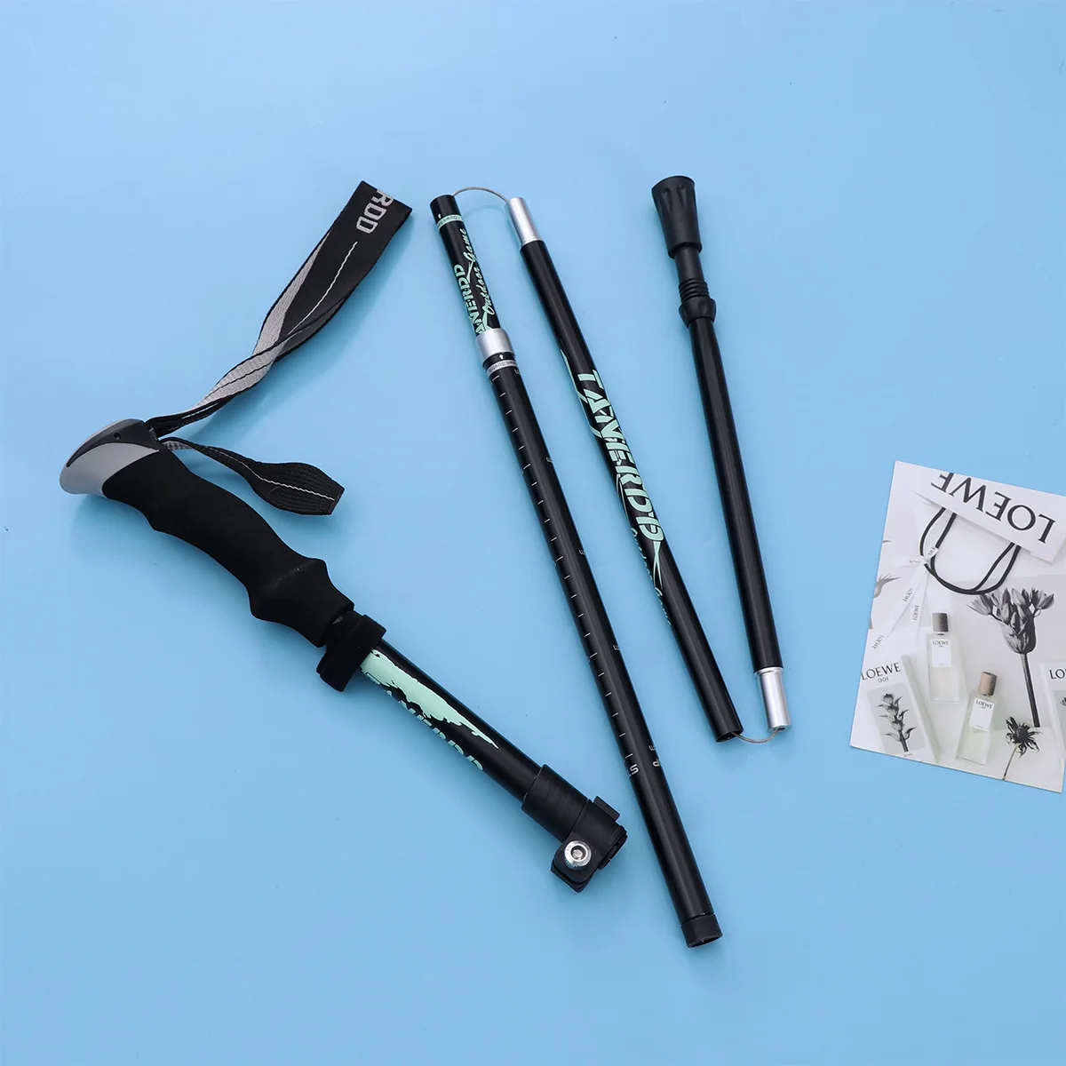 

Aluminum Alloy Trekking Pole Multi-Section Ultra-Light Walking Stick Fold Mountaineering Aluminium