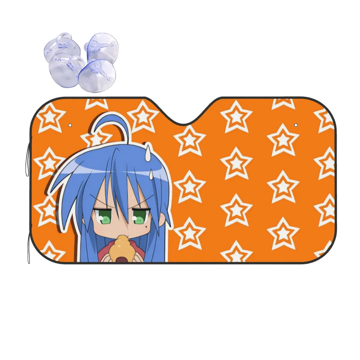 

Manga Lucky Star Windshield Sunshade Novelty Car Front Window Visor Car Window Windscreen Cover Ice Shield Dust Protection