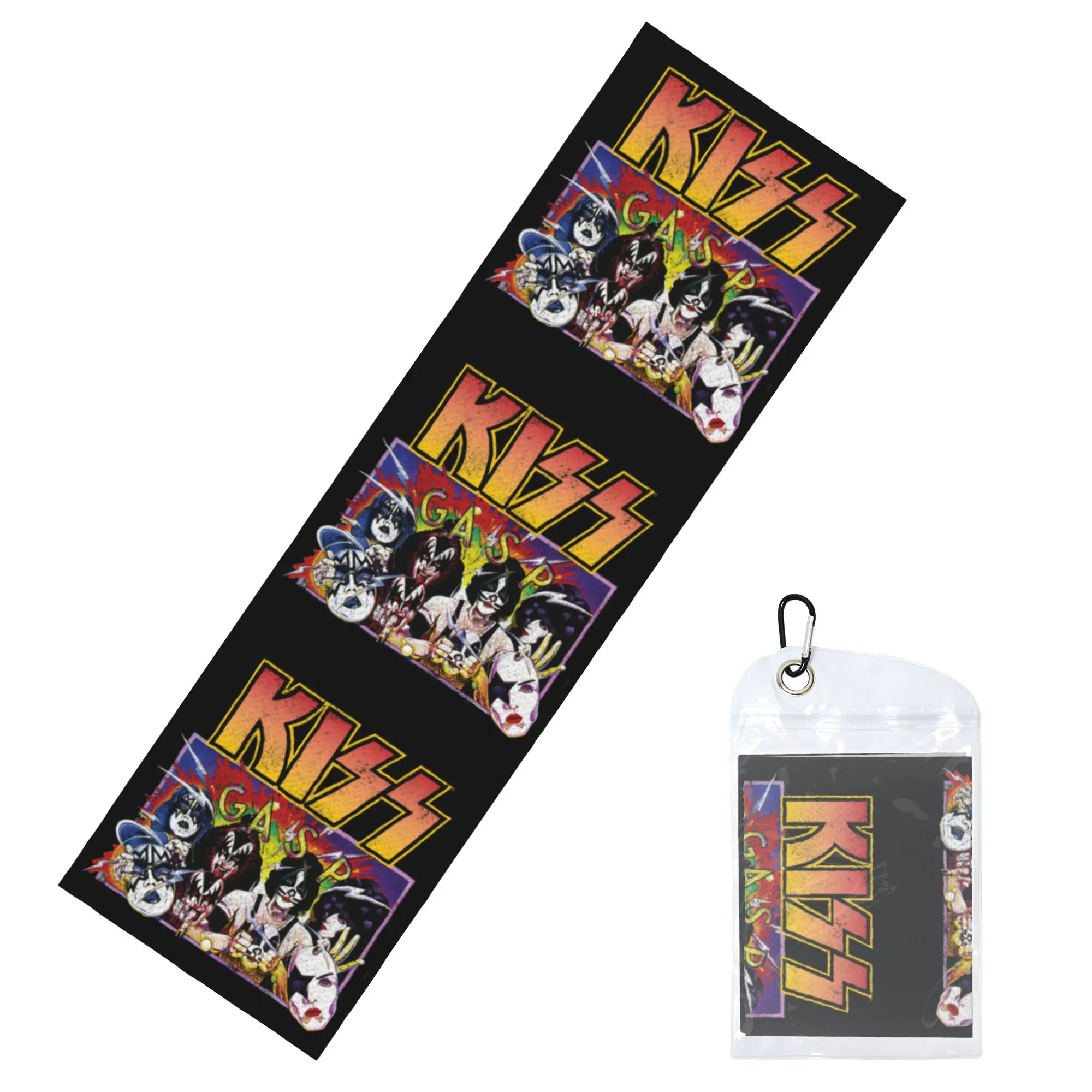 Heavy Metal Music Kiss Cold Exercise Towel Face Towel Quick Dry Rock Band Shower Breathable Cold Towel