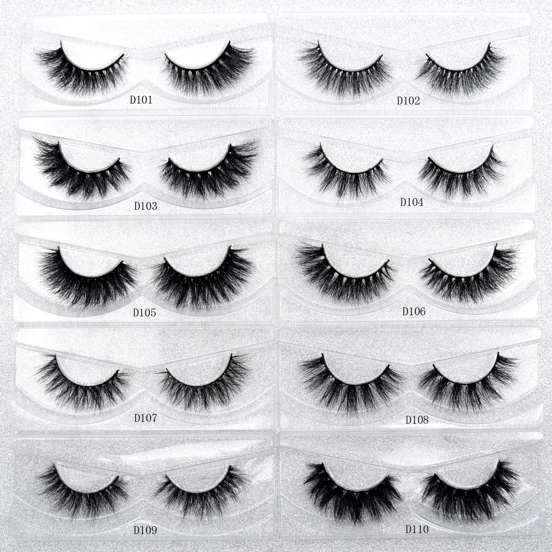 Visofree Mink Eyelashe False Eyelashes Dramatic Mink Lashes Thick False Eyelashes handmade Eye-lashes Beauty Cils Extension D109