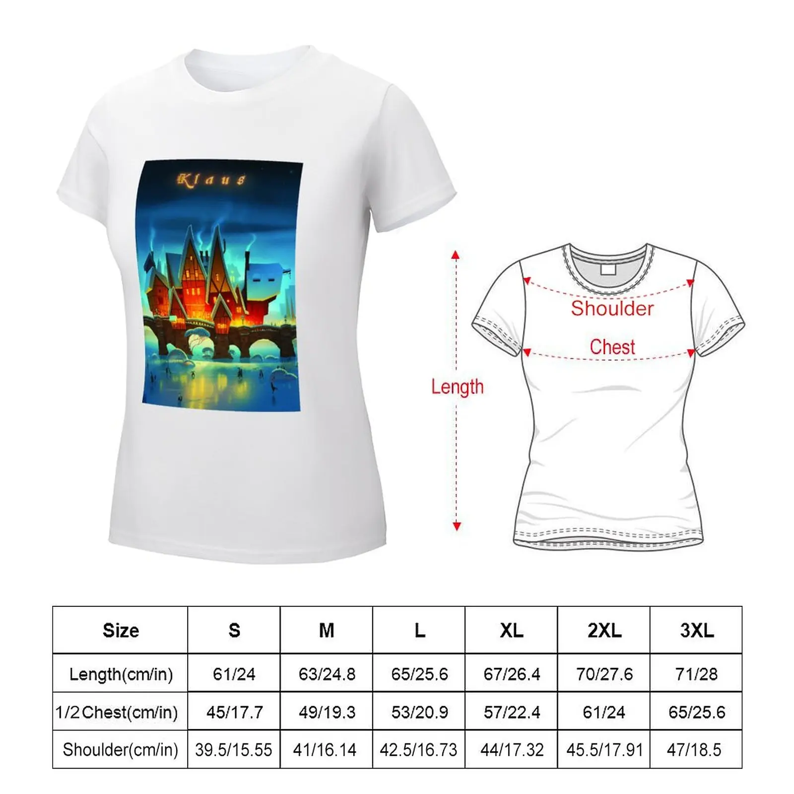 Klaus Winter T-shirt shirts graphic tees lady clothes summer top Women's t-shirt