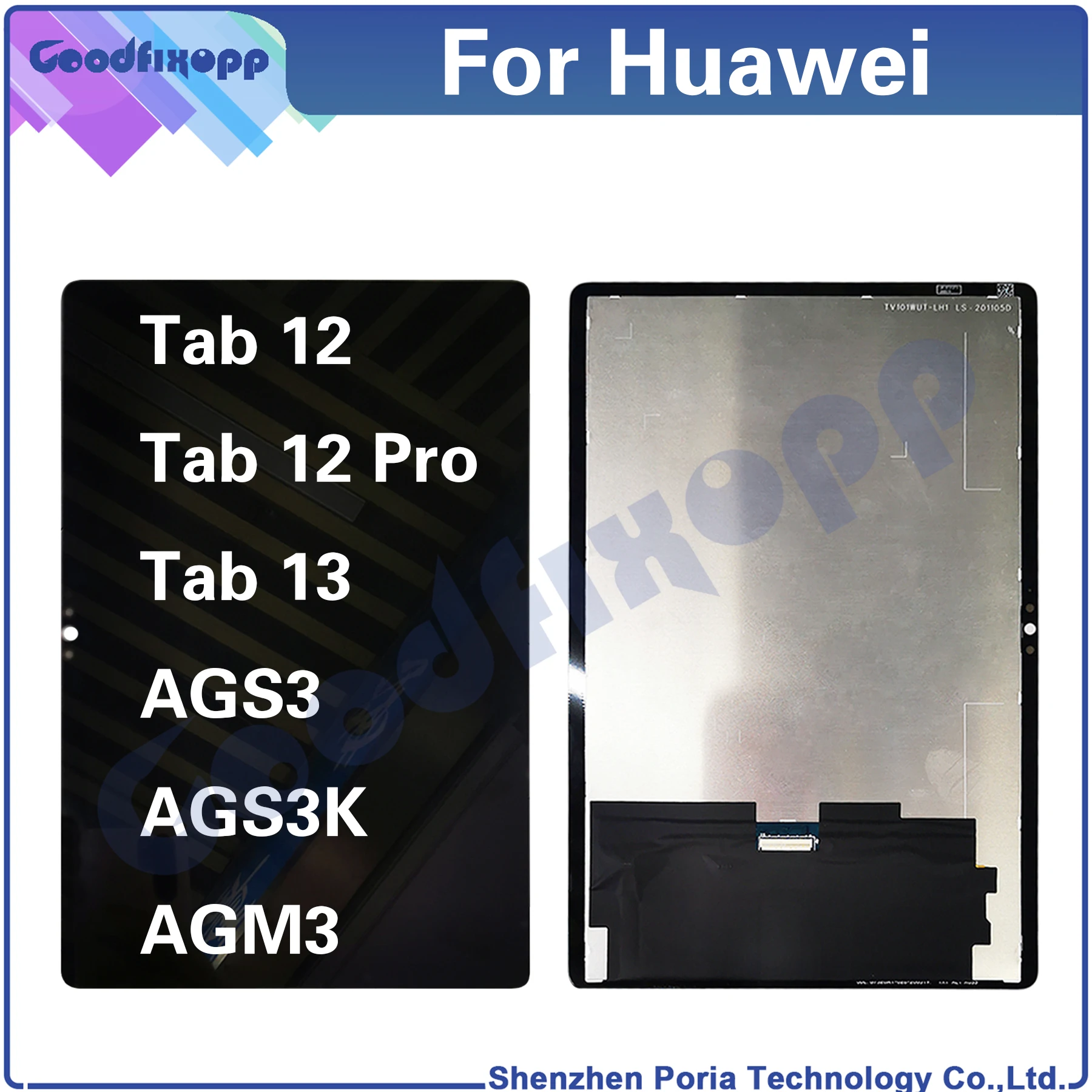 For Huawei Tab 12 Pro 13 AGS3 AGS3K AGM3 Tab12 Tab12Pro Tab13 LCD Display Touch Screen Digitizer Assembly Repair Parts