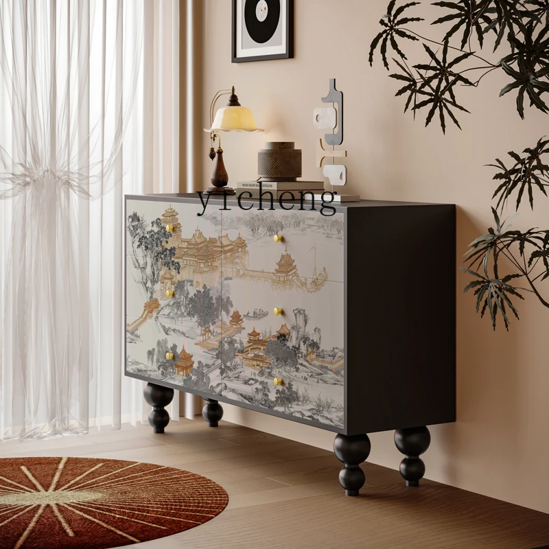 b1 Solid Wood Six-Drawer Bedroom Home Living Room Chest of Drawers Wall-Mounted Chest