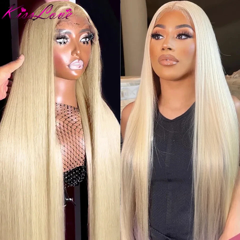 

Straight 613 Blonde Lace Wigs 13x4/13x6 Lace Front Human Hair Wigs for Women Brazilian Remy 4x4/5x5 HD Lace Closure Wig KissLove