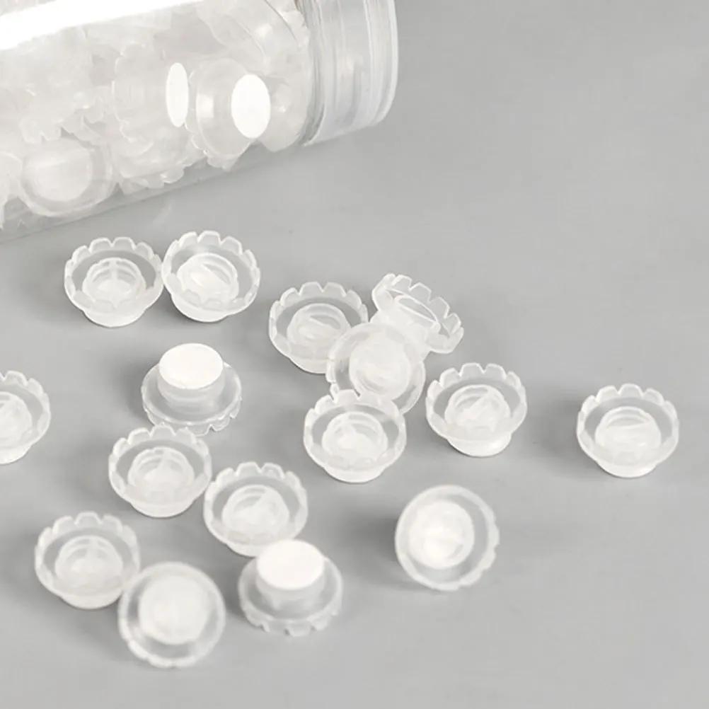 120 قطعة من أكواب تطعيم الرموش، حاملات غراء مانعة للتسرب للاستخدام الدقيق، مثالية للمحترفين، لوازم حاوية تمديد الرموش