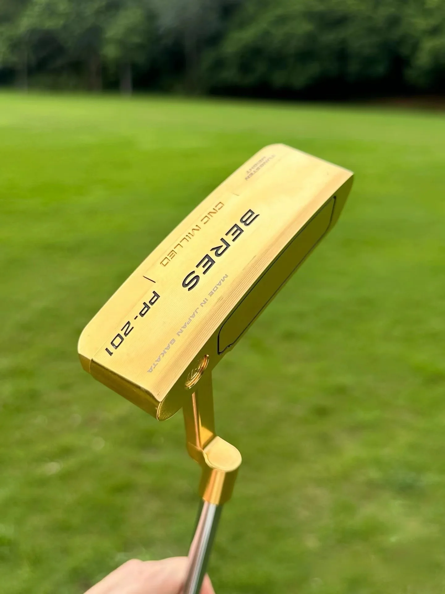 Gold golf P201 Golf Putter Steel 303 CNC Forged Milled Right Handed For Men With Steel Shaft And Head cover