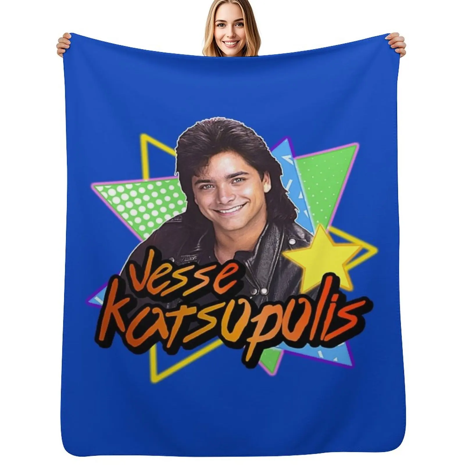 

Uncle Jesse Katsopolis Full House 90s Tribute Throw Blanket All Weather Soft Throw Blanket for Sofa