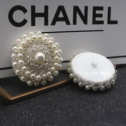 High Quality Pearl Button Coat Mink Fleece Coat Headwear Clothing Decorative Accessories Buttons