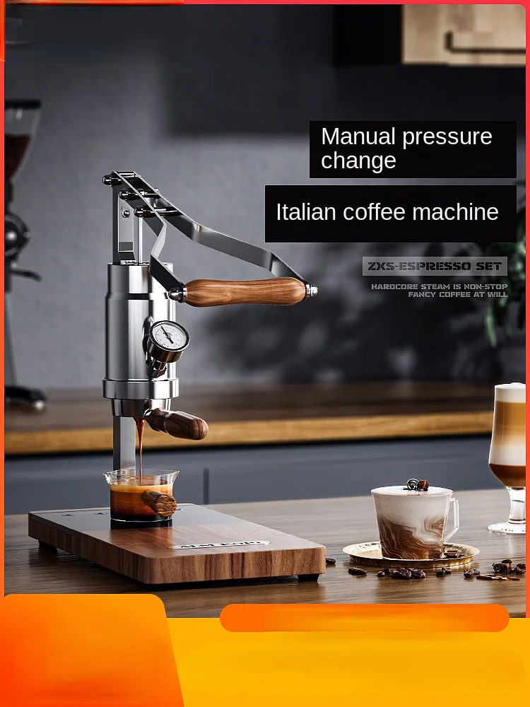 Hand Pressure Coffee Machine Household Small Commercial Espresso Coffee Machine Aleman Pull Rod Type