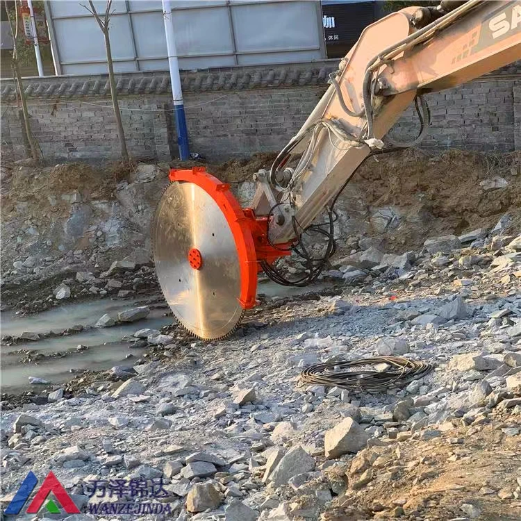 Energy-Saving Hydraulic Rock Saw Attachment High Afficiency Rock Saw for Low-Carbon Construction Site Operations