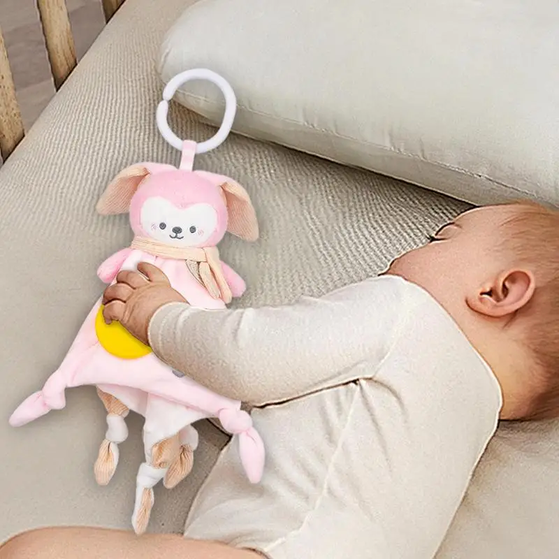 

Baby Snuggle Blanket Plush Security Blanket Teether Stuffed Animal Soft Snuggle Toy Chewable Baby Loveys Comfort For Boys &