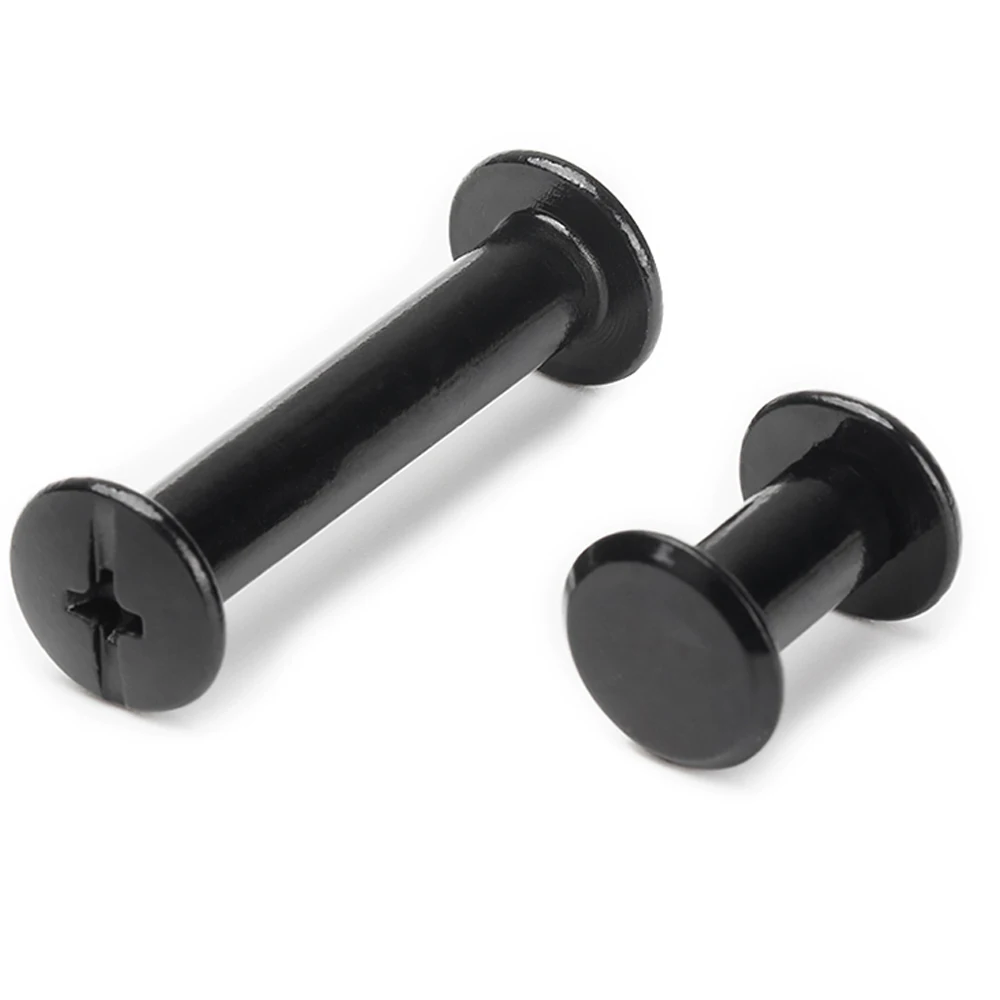 M4 M5 أسود 304 الفولاذ المقاوم للصدأ حقيبة جلدية حزام صور سجل القصاصات ألبوم كتاب آخر ملزمة برشام بعقب مسامير