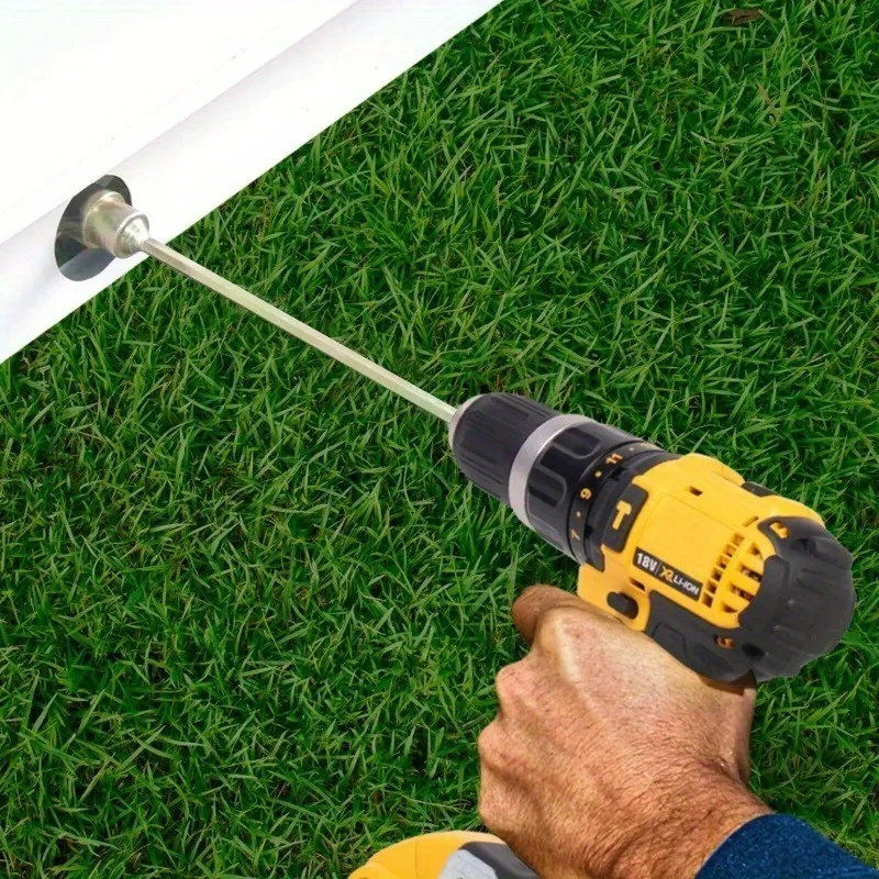 1/2 Stücke 30 cm Ecke Dauerwelle Caravan Bein Wickler Bohrer Verlängerung Jack Buchse 19mm Adapter
