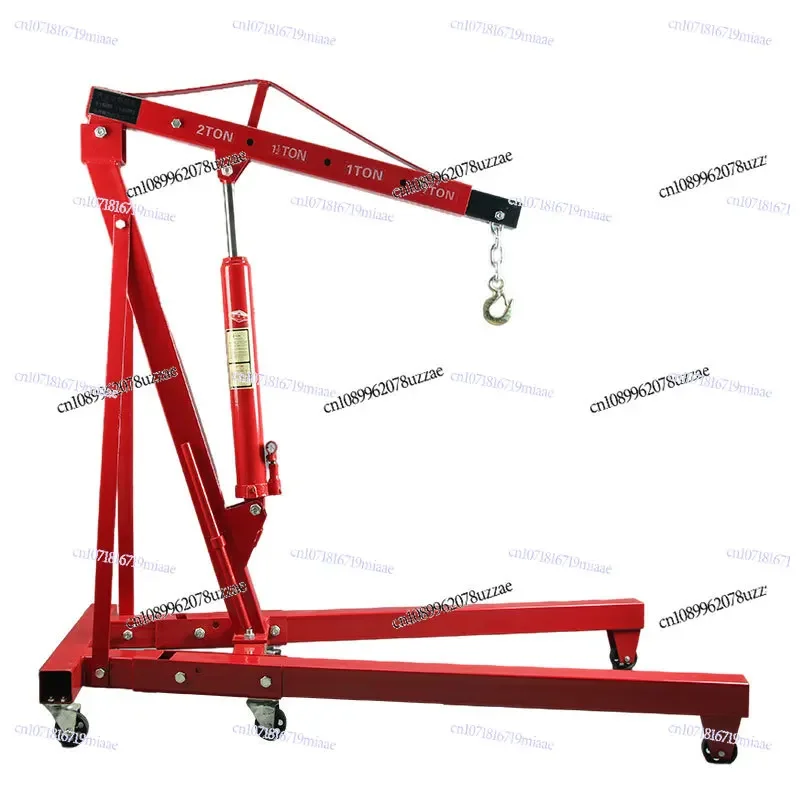 Folding small crane hydraulic car engine hanger engine crane 2 tons 3 tons auto repair mobile crane