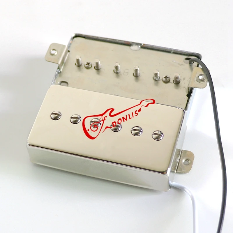 Donlis P90 Style Humbucker Size Alnico Magnet LP جيتار لاقط مع غطاء فضي من النيكل ولوح أساسي