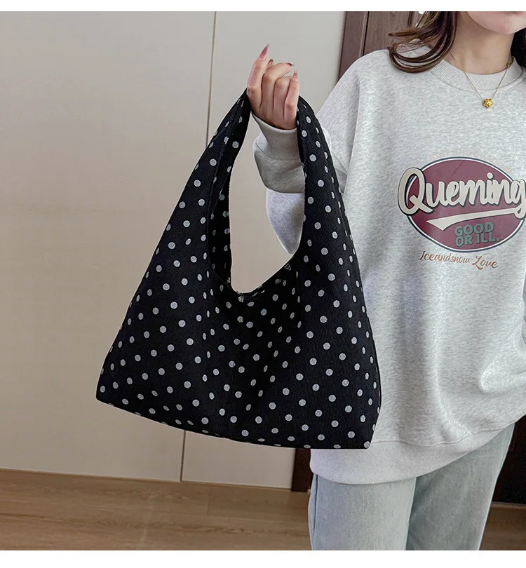 Women Fashion Large Capacity Tote Shoulder Bag Printed Pattern With Stitching Lightweight Casual Daily Handbag