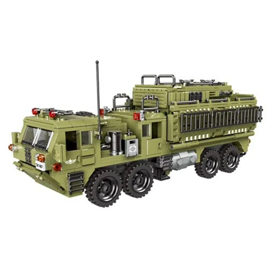 

WW2 military scorpion heavy missile truck building set for history and building blocks enthusiasts durable ABS plastic, olive g