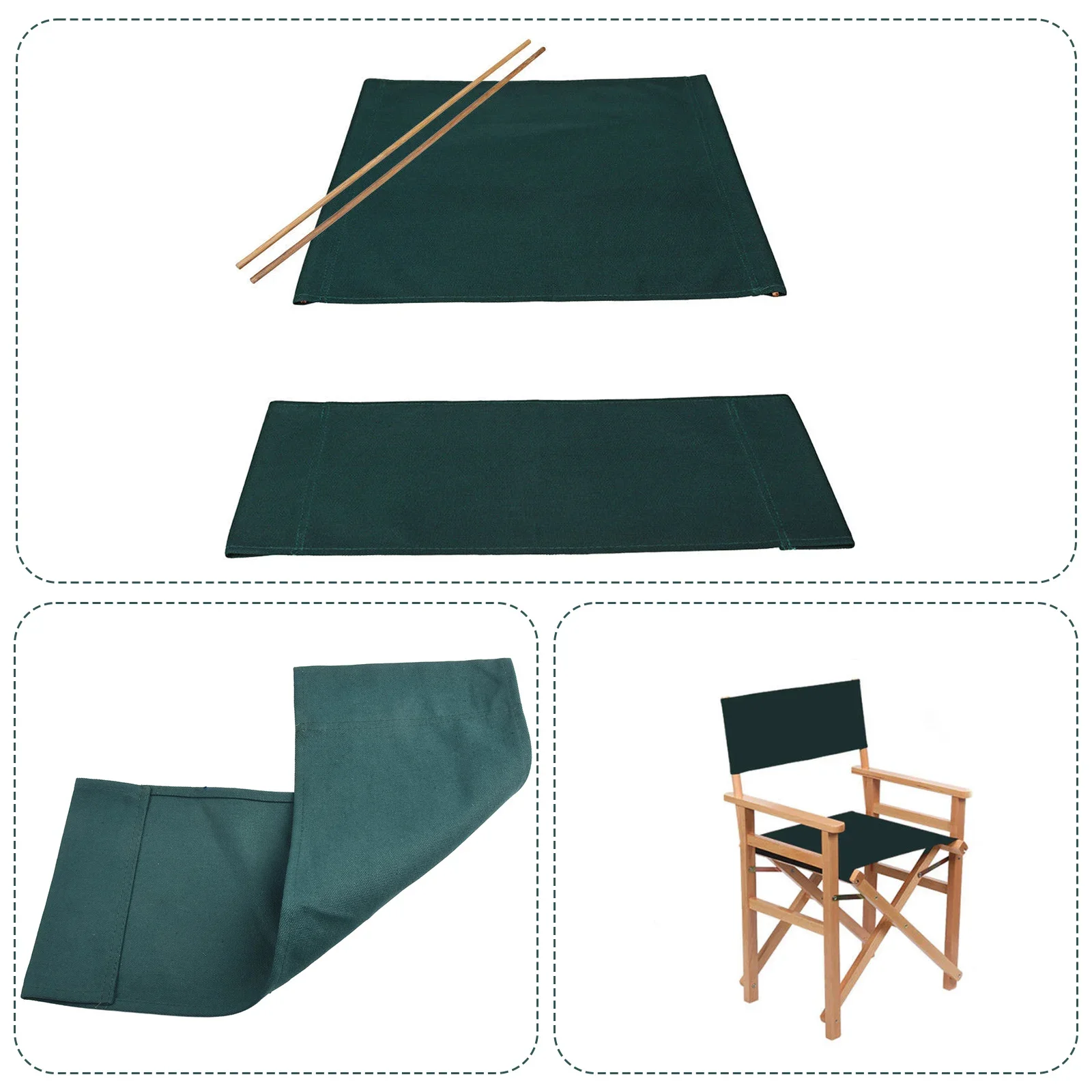 Casual Directors Chairs Cover Stool Protector Replacement Canvas Covers Kit Outdoor Garden Chair Canvas Replace Attachment