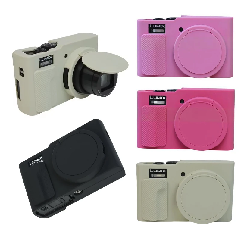 Funda de silicona suave para cámara ZS99 TZ99 para Panasonic Lumix TZ99 ZS99 bolsa para cámara con tapa protectora de lente