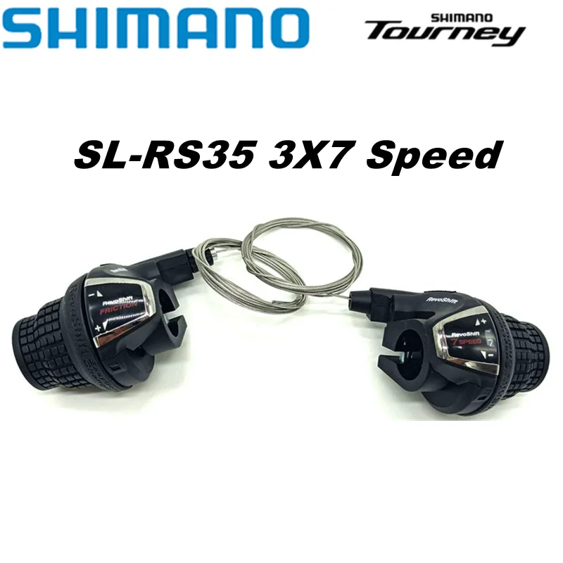 Shimano Tourney SL-RS35 Revoshift grip bike Twist Shifter lever 3*6s 3*7s 18S 21s bicycle Comb with grips RS35 as RS31 RS36