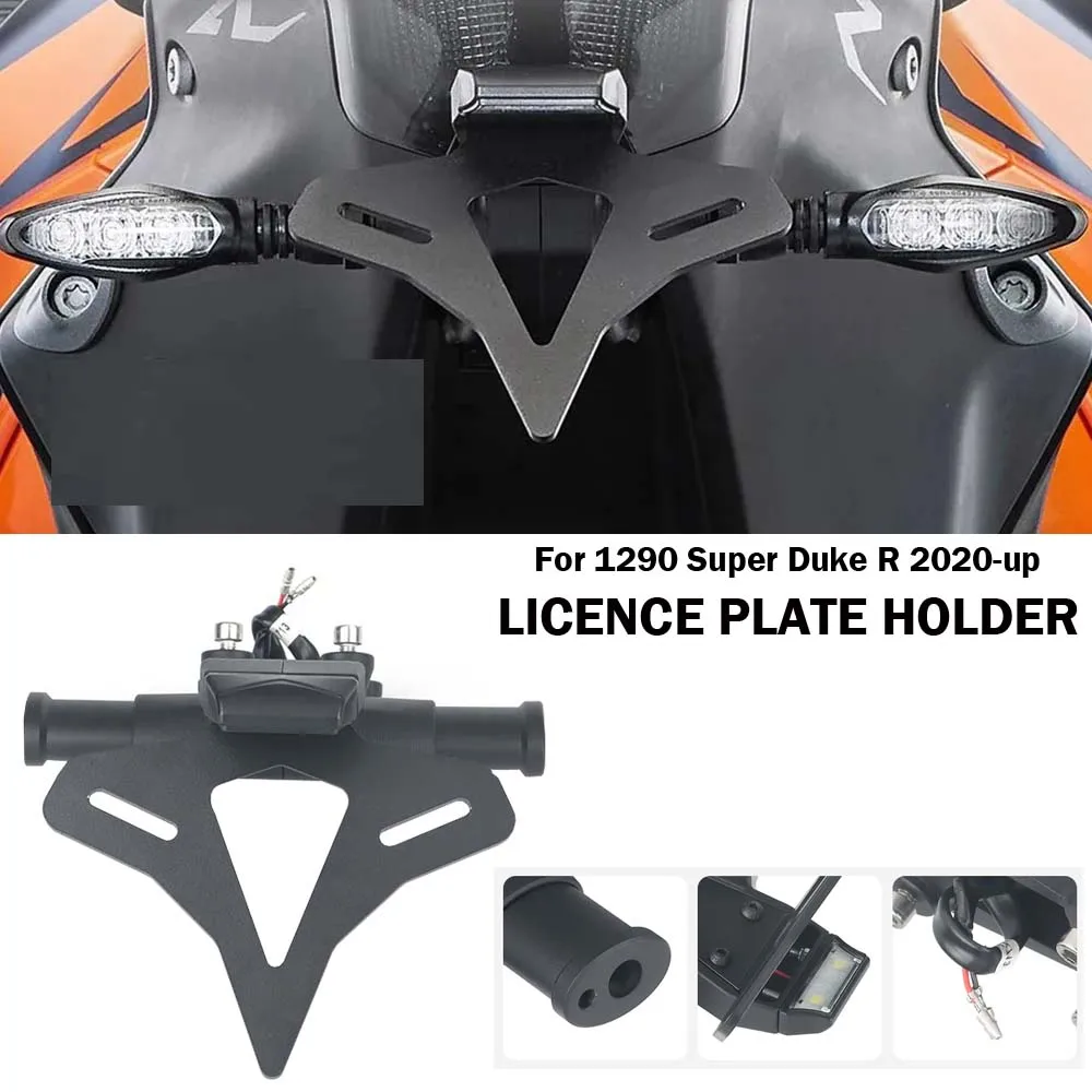 Motorcycle Rear Short Tail Stock Tidy License Plate Holder Tailstock Bracket Kit For 1290 Super Duke R 2020 2021 2022 2023 2024