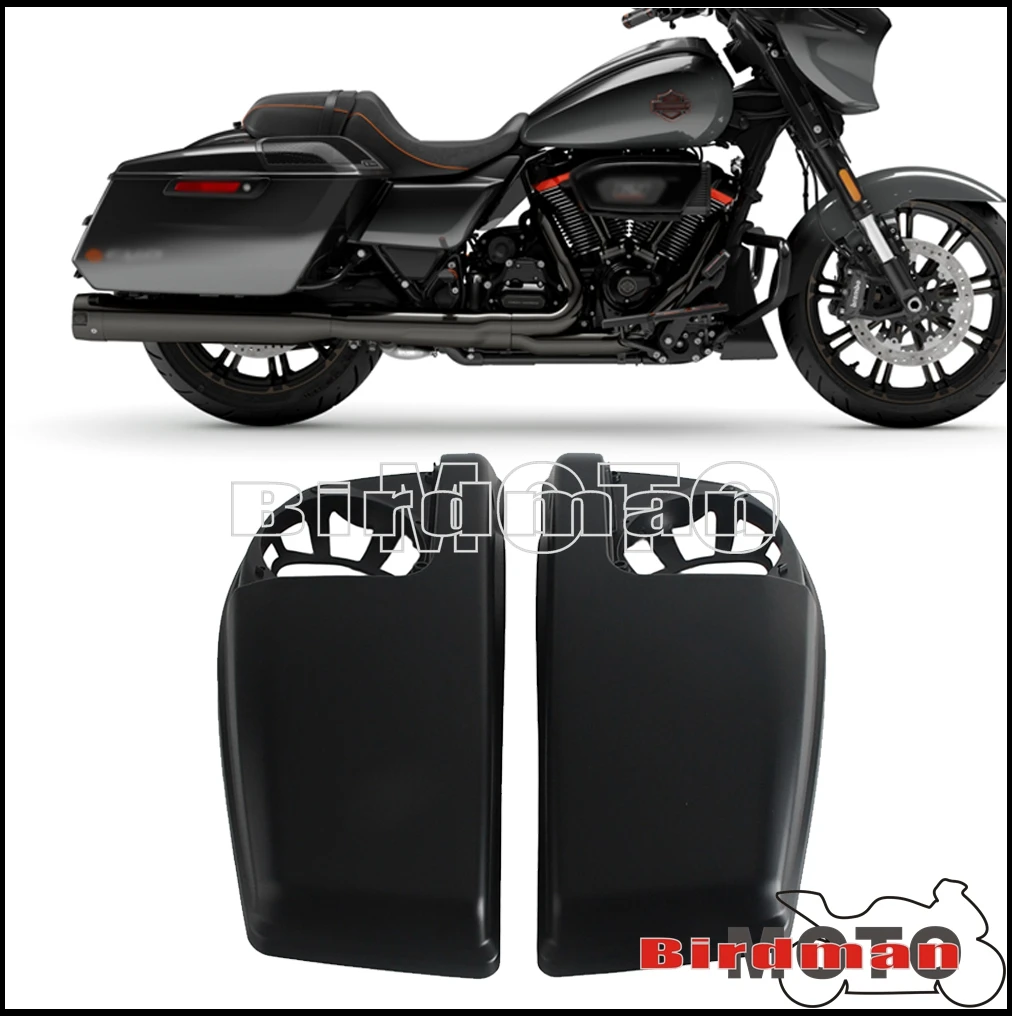 

ABS plastic Motorcycle Saddlebag Lid Covers For Harley Touring CVO Street Road Glide Ultra FLHXU FLHX FLTRX FLHXSE FLTRXSE 23-25