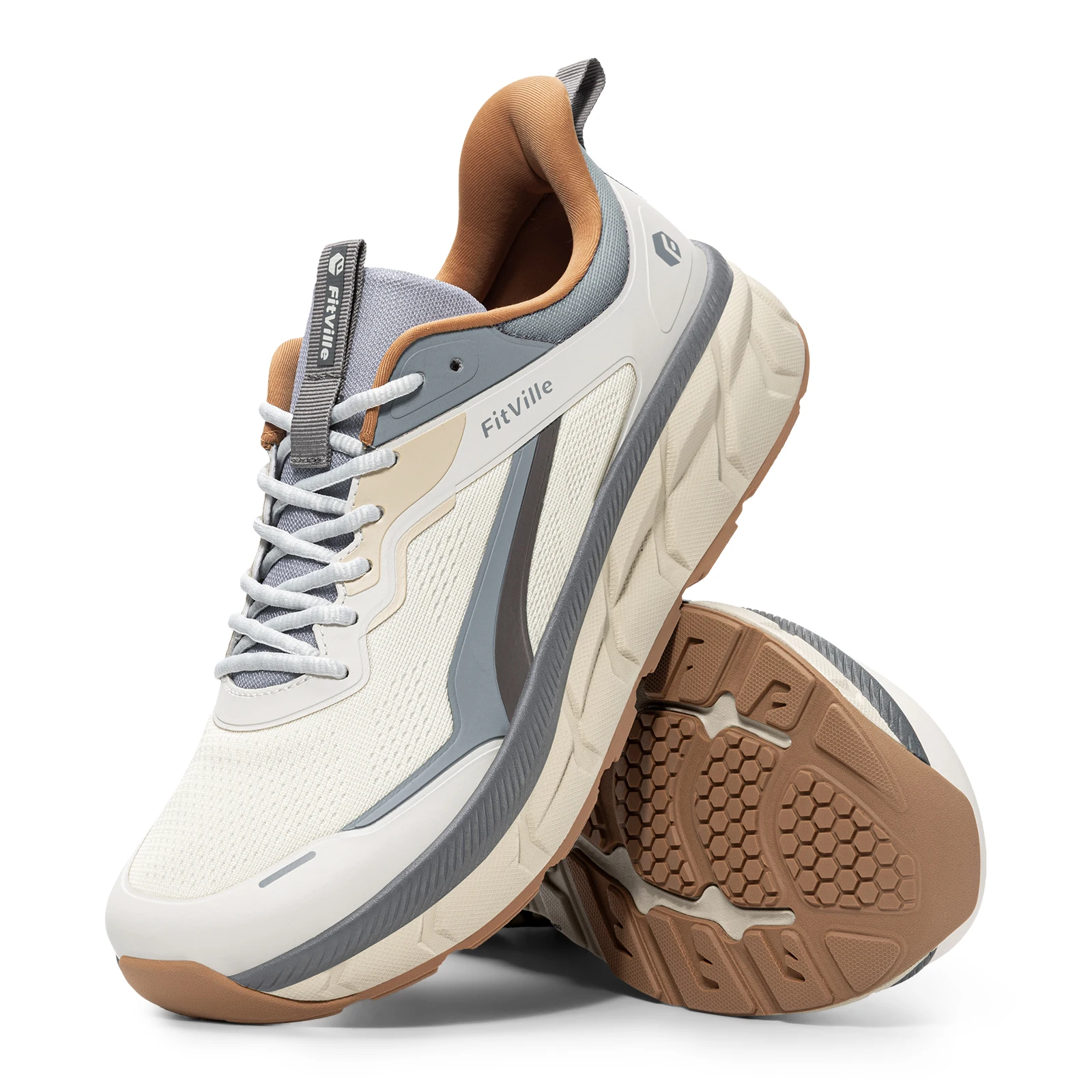 Fittington Men's Wide Toe Walking Shoes Cushioning Men's Causal Sneakers Breathable Sports Running Shoes for Men Comfortable Non view 6