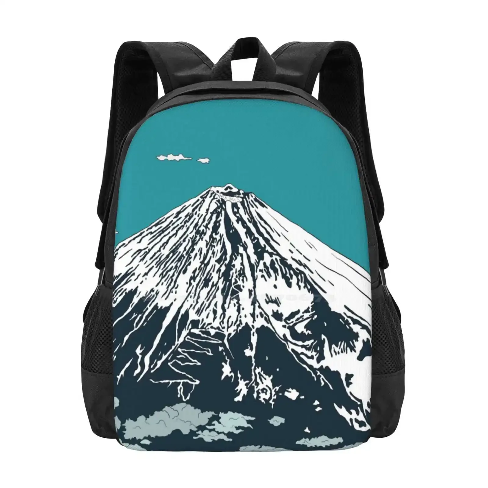 Mt Fuji del cielo gran oferta mochila escolar bolsas de moda Pop Art Mt Fuji Mountain Mount Fuji naturaleza japonesa nieve