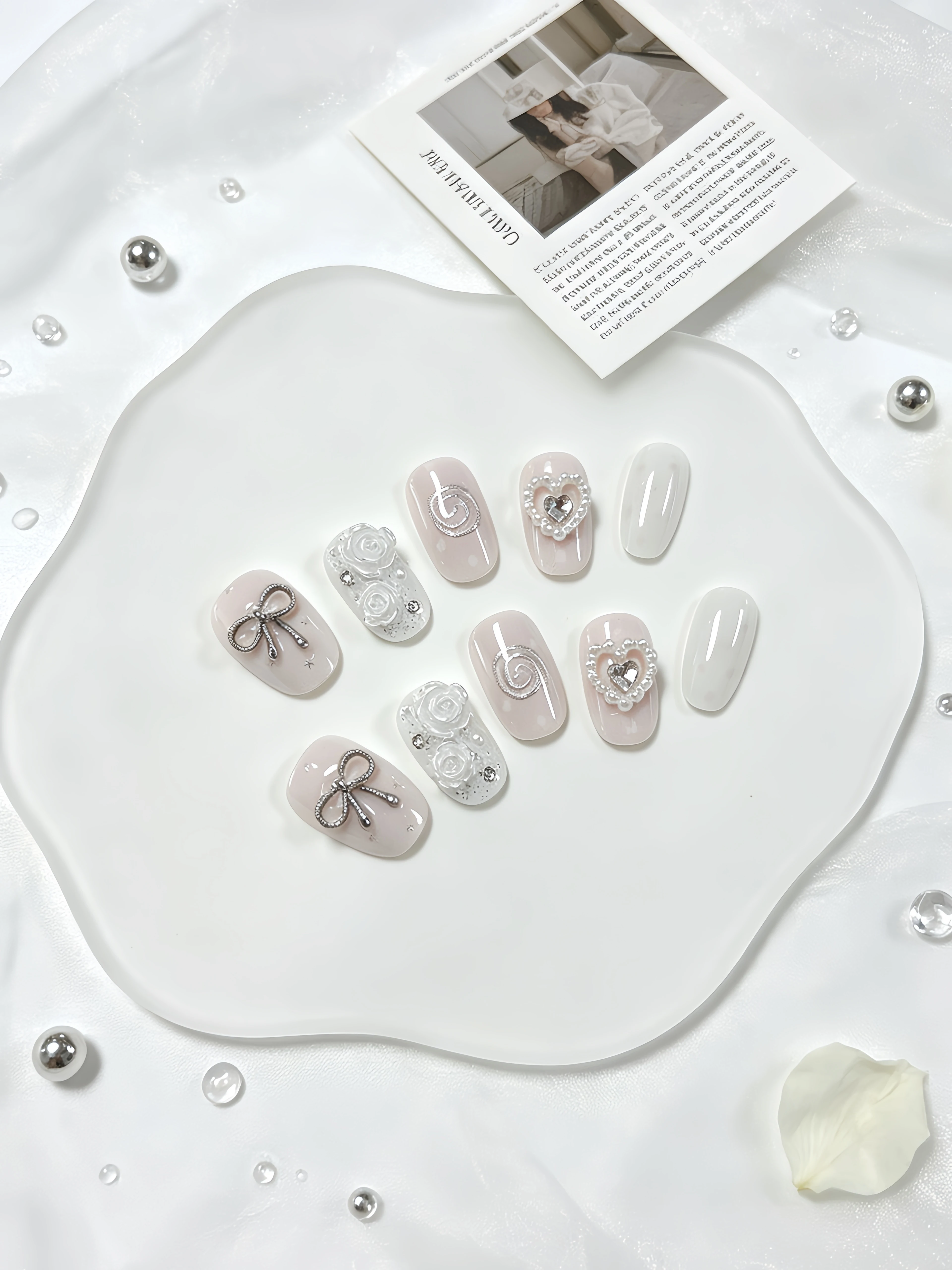 10 Short Oval-Shaped Press-On - Nail Art Oval recension och pris