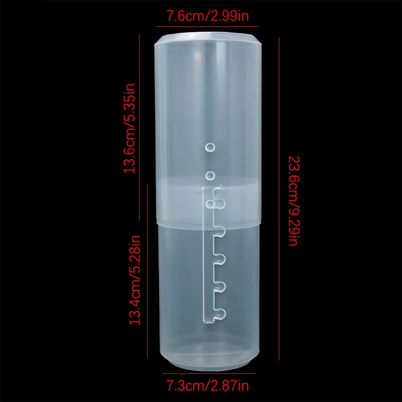 1Pc Adjustable Height PVC Makeup Brush Holder Display Storage Cup Organizer with Lid‘