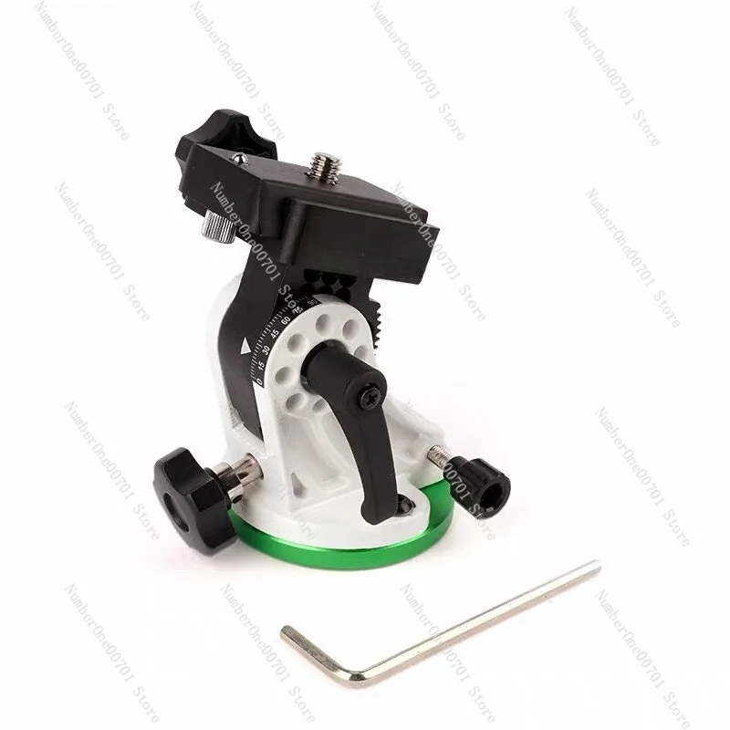 Latitude Adjustment Wedge Base Equatorial Mount, Astronomical Telescope Accessory for Astrophotography Polar Alignment
