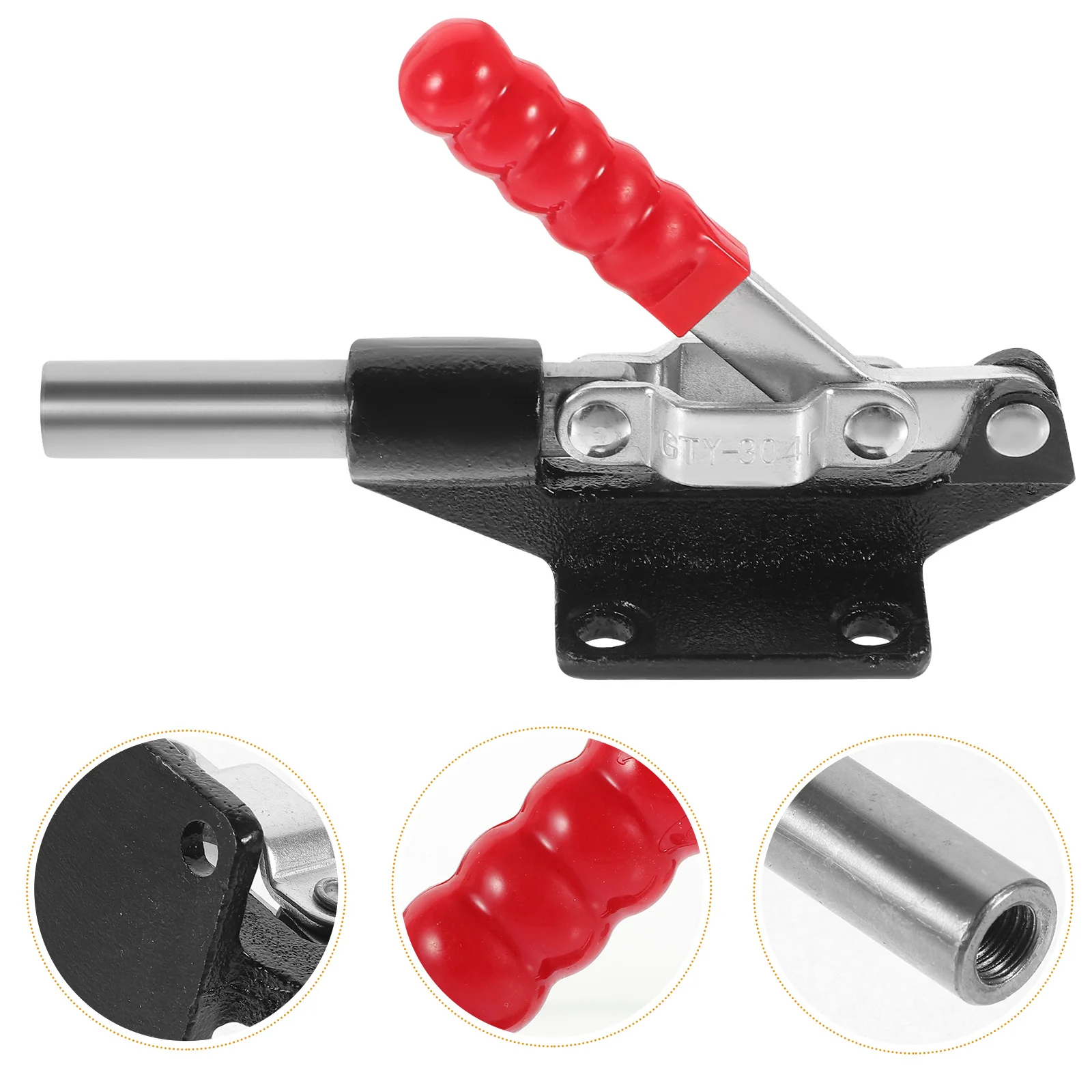 

Horizontal Push-Pull Compact Fast Locking Clamp For Plastic Handle Tool Fastener Hand Tool Quick Release Toggle