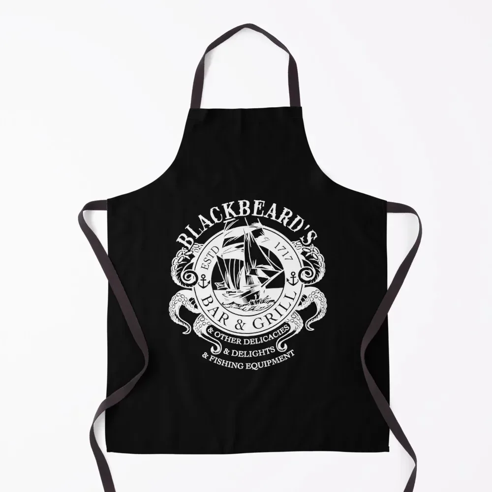 

Blackbeard's Bar and Grill, Other Delicacies & Deligh Black02 Apron Things For The Home christmas kitchen cloths Apron