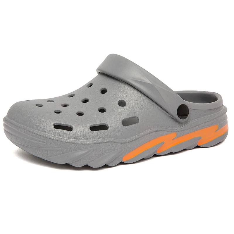 

Yacht space slippers for men and women muffin soles increase soft soles leisure swing shoes Couple jelly PVC color hole sandals;