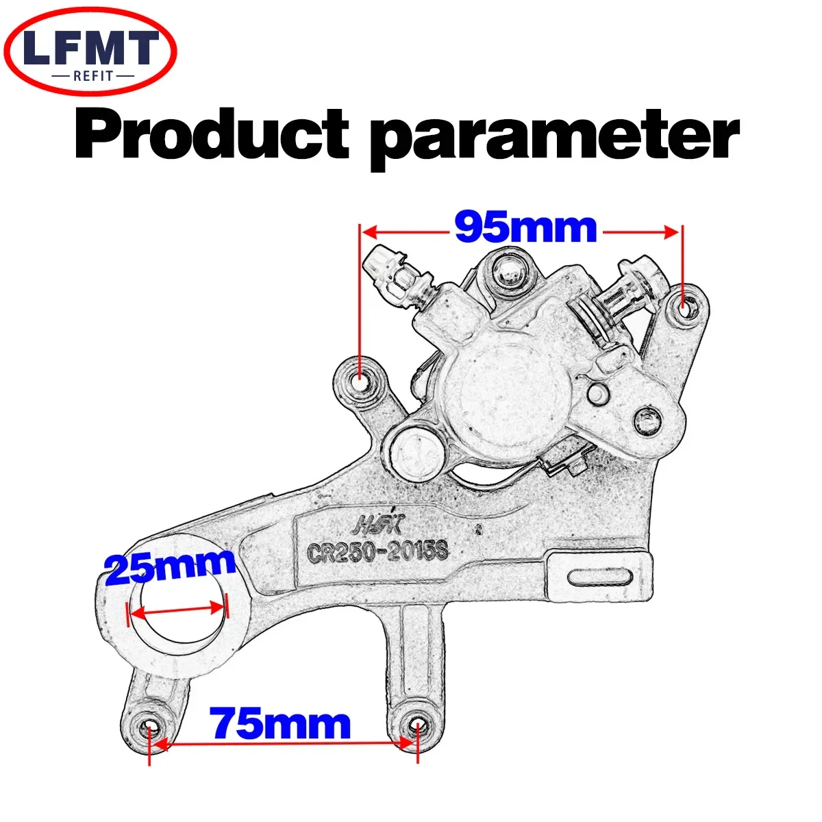 Front Rear Brake Pump Assembly Hydraulic Caliper Oil Hose For Honda CR 125R/250R CRF 250R 450R 250X 450X For Kayo T4 T6 K6 MX6 - Image 3
